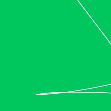 Eine grüne Farbfläche. In der rechten Bildhälfte ist ein weißer Scratch zu sehen.