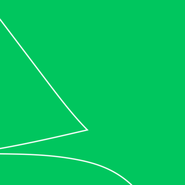 Eine grüne Farbfläche. In der linken Bildhälfte ist ein weißer Scratch zu sehen.