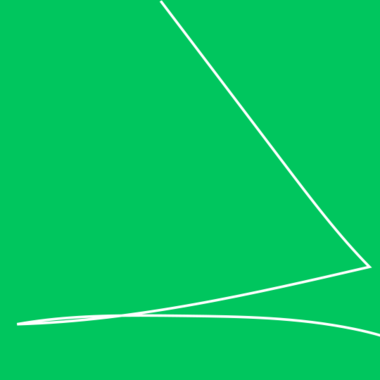 A green coloured area with a white scratch on top.