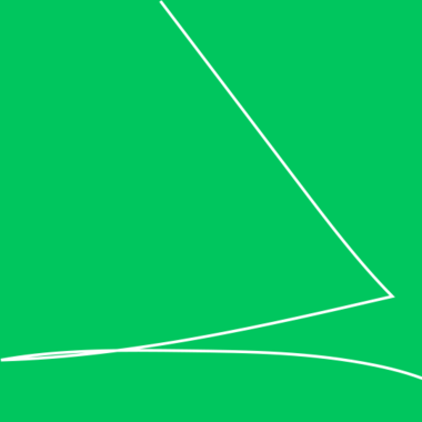 A green coloured area with a white scratch on top.